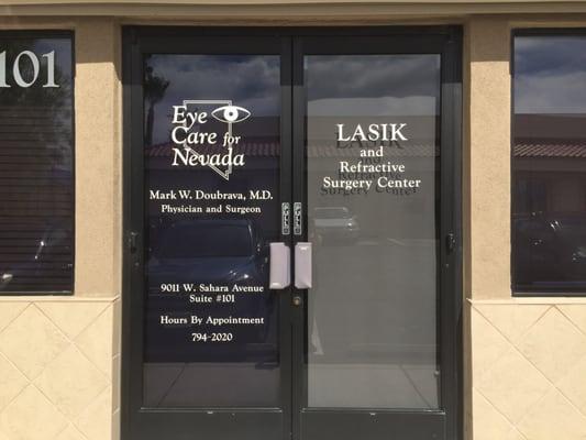 Front Door of Eye Care for Nevada