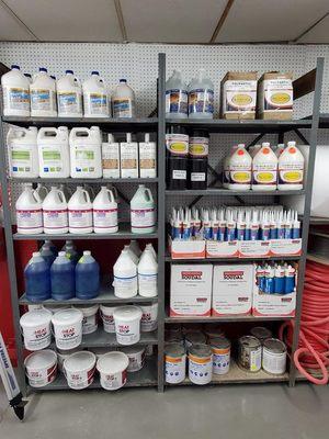 Decorative concrete supplies and Caulk