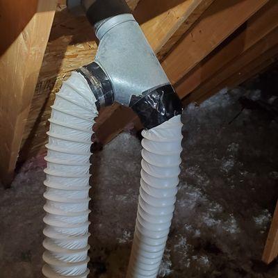 Bathroom vent repair