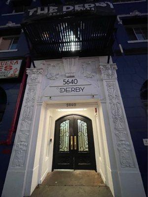 The Beatles 80 Foot Wall Mural on the back of The Derby Apartments on Santa Monica Blvd. & Wilton Pl. in LA