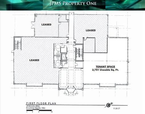 Available Office Space Layout