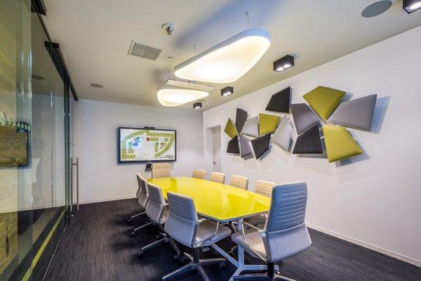 Our conference room in our studio, designed in-house!