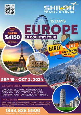 Europe Group Tour Packages