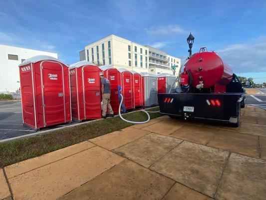 Portable Toilets for the City of Ocala.