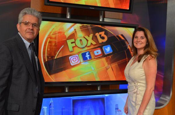 Another great day serving the community  at Fox channel 13 and Hillsborough County Bar's  Ask A Lawyer with Chris Tanner