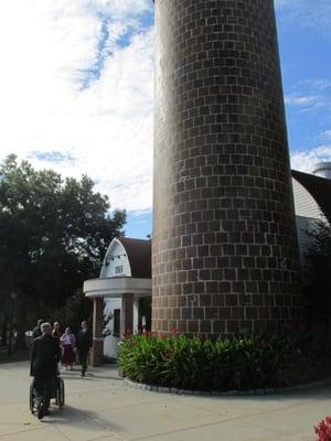 view of The Other Barn from the parking lot area