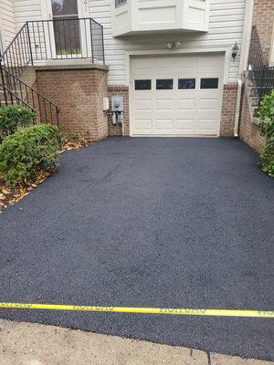 The new driveway