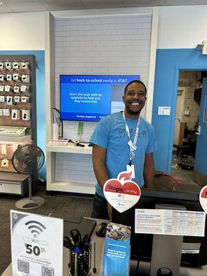 This is the guy to see. AT&T is extremely fortunate to have Semaj as their employee!