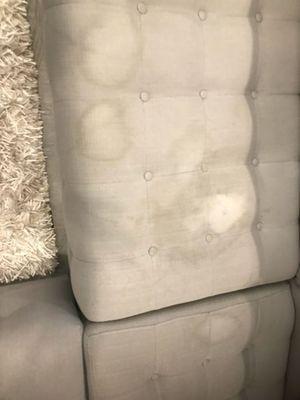 Spot Cleaning this beautiful sofa in East 79 street NYC