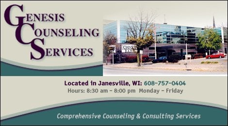 Welcome to Genesis Counseling Services, Janesville WI. Counseling, psychological, and psychiatric care that is caring and local