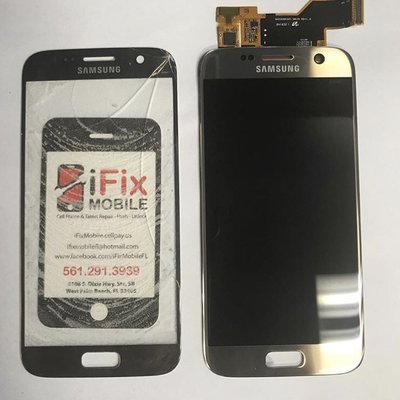 Samsung S7 Gold Glass Replacement