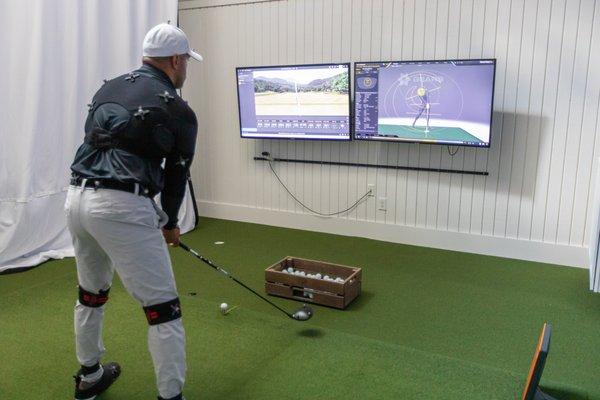 Full body motion capture provides and incredible amount of data from both the body and club for the entire swing, not just at impact.