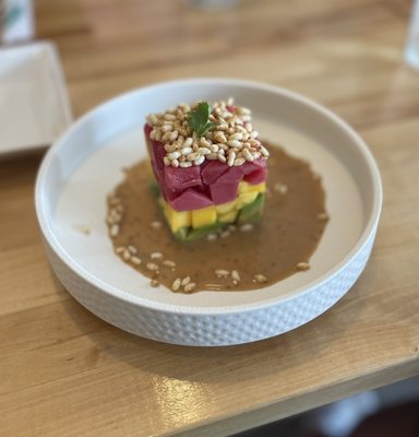 Tuna Tartare with mango and avocado . DELICIOUS!!!