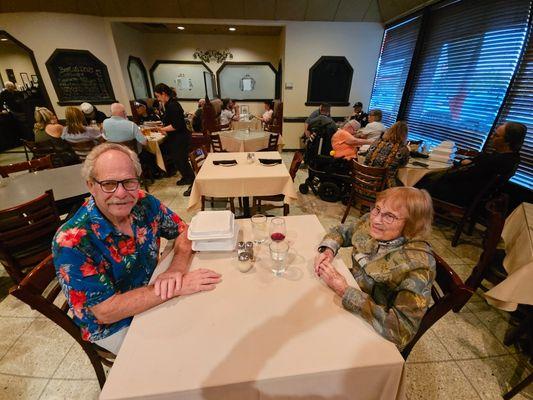 Geoff at dinner with Mom Help someone else today