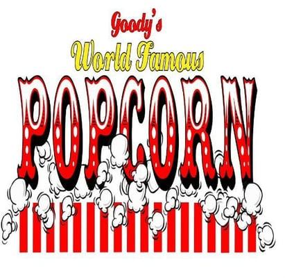 Goody's World Famous Popcorn is locally owned and operated. We have over 70 flavors of popcorn, Poppin fresh all day long, fresh