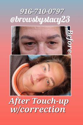 Touch up with correction