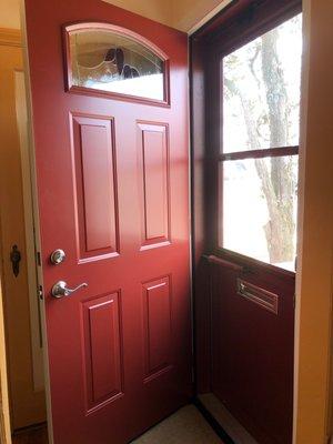 My Entry & Storm Door installed by Regina Door.