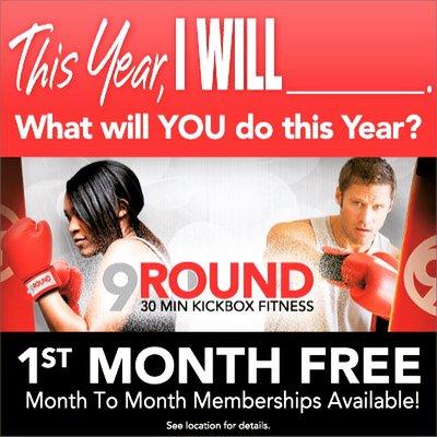 First month Free during our January Resolution Reboot! #thisyeariwill find us on Facebook @9roundgoldenvalley