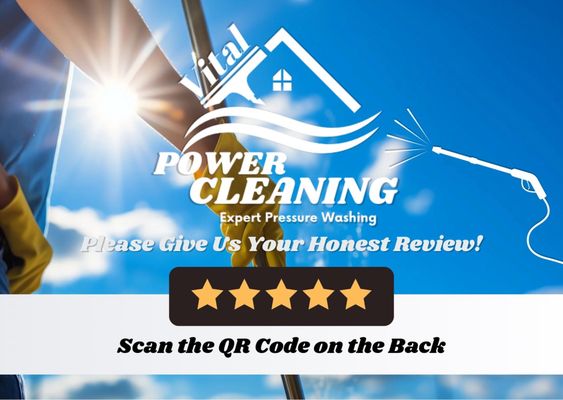 Power Washing Review Card Front