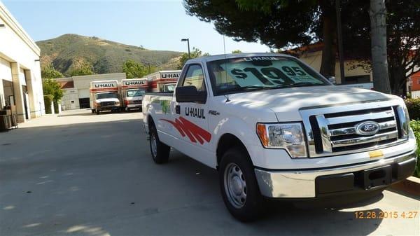 View from street.Tis our pick up truck for rental.