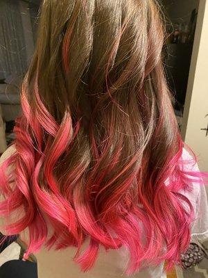 Hotpink#balayage#haircut