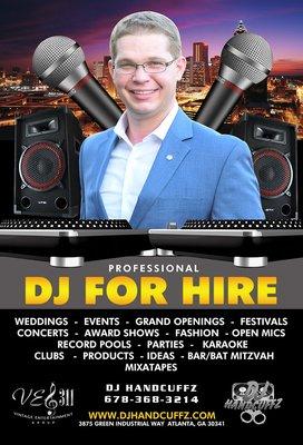 DJ services in Atlanta, GA. Hire us to help with all aspects of your event planning needs. Weddings, parties, cooperate and more concerts.