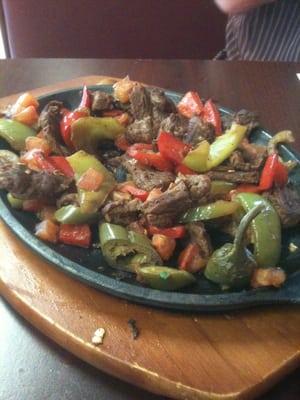 7/7/11 beef fajitas - too much food!