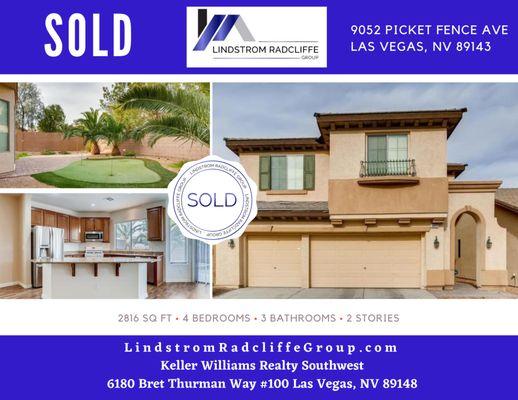 #LindstromRadcliffeGroup #SFRMarketUpdate #LasVegasRealtor #SOLD