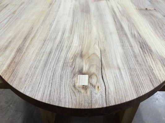 Hackberry oval tabletop.