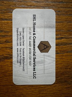 Our company's business card