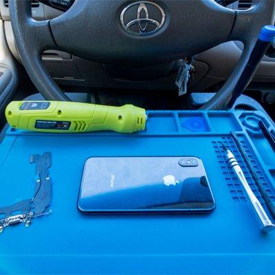 Mobile car work station - Charlotte Cell Phone Repair