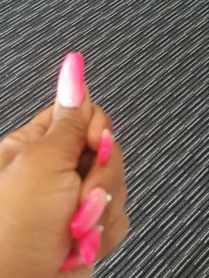 Nails by Win #pink ombre