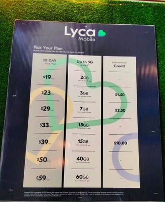 #Lyca #mobile #plans starting as low as $19