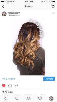 Beautiful blended Balayage!