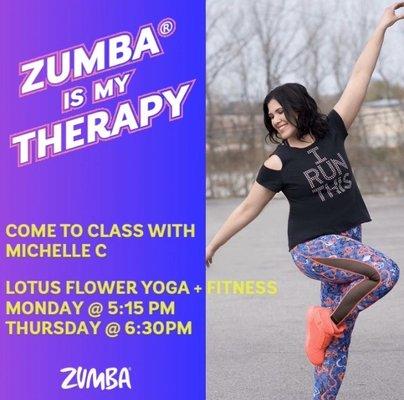 Michelle has two classes a week!