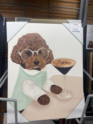 How cutesy! Had to get it...reminds me of my little guy  and I absolutely love espresso martinis. #OfficeDecor