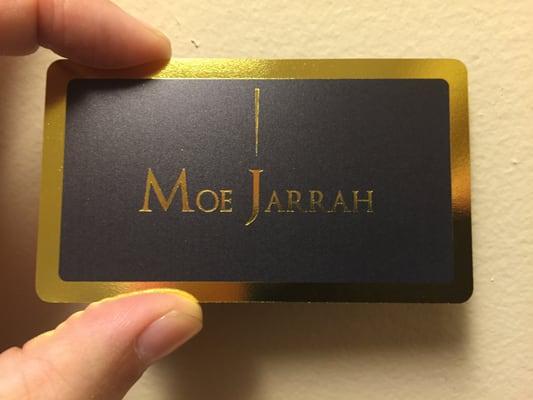 Gold Foil Plastic Business Cards