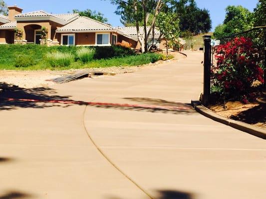 New driveway.  Looks great!!!