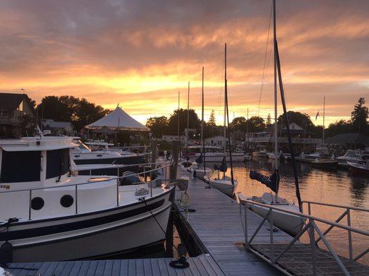 Sunset views on the water