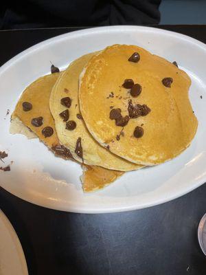 Chocolate chip pancakes.