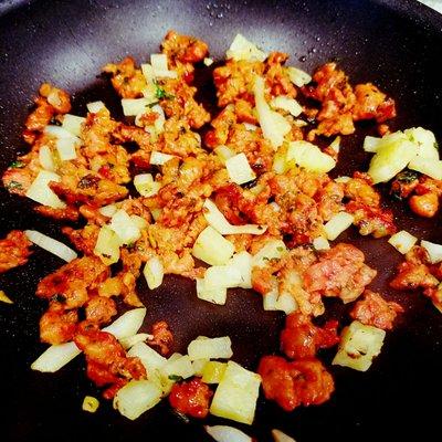 Columbian style Chorizo & potatoes.. For those that enjoy cooking