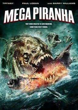 Poster for Mega Piranha... an Asylum film made for SyFy Channel