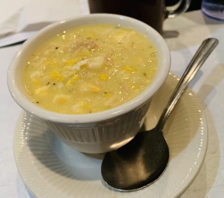 chicken-corn soup!