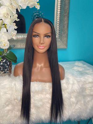 5×5 HD lace closure straight wig