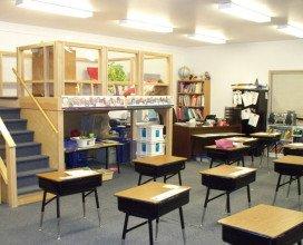 Classroom located inside Beautiful Savior Lutheran School