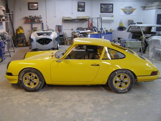 1965 Porsche 911 going back together after an encounter at the track 2010