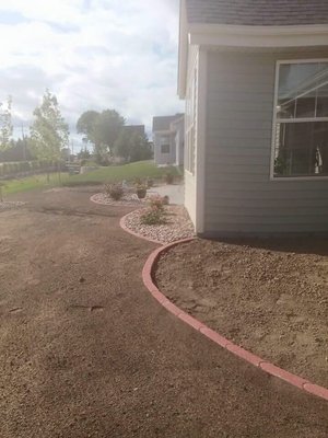 Lawn & flower bed installation