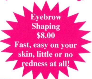 Eyebrow Threading 8$ upper lip 3$