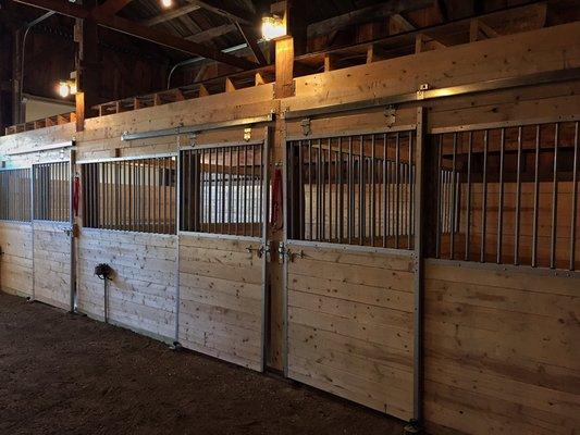 Our stalls provide adequate room and care for every horse that visits the Stable