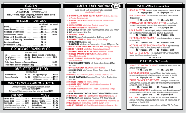 NEW MENU AS of 3/17/16